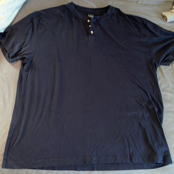 Large Men’s Navy Blue Cosi Concept Short Sleeve Button Shirt - Picture 1 of 4